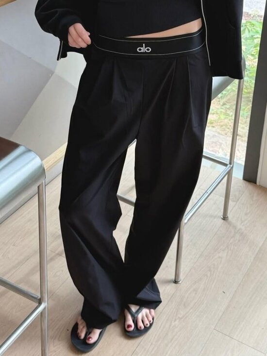 ALO Yoga Pants - 👩‍🎨ALO Yoga Suit Up Black Trouser NWT Regular 30" Inseam🧗‍♀️